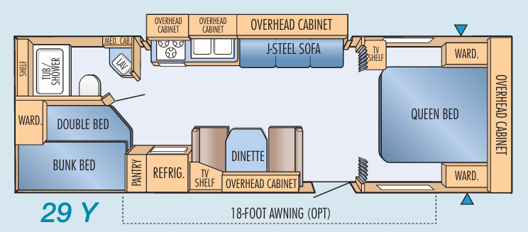 View 2005 Jayco Jay Feather LGT 29Y complete specs and manufacturer brochures
