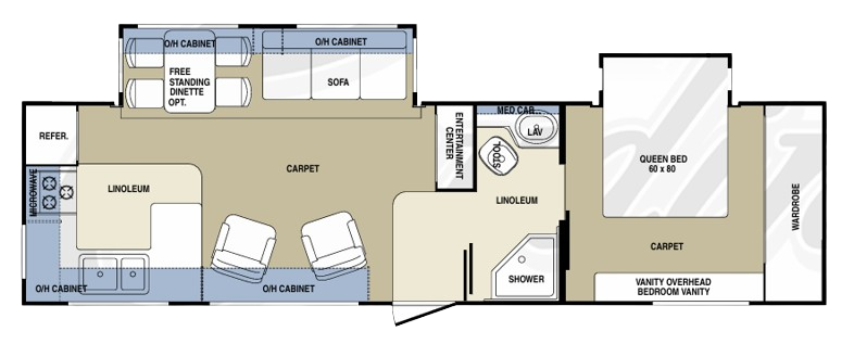 View 2006 Forest River Cardinal T31RKT complete specs and manufacturer brochures