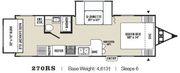 View 2008 Coachmen Captiva Ultra Lite 270RS complete specs and manufacturer brochures