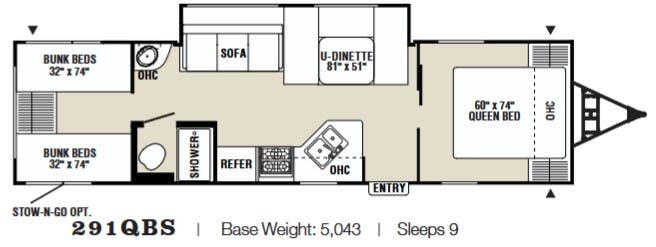 View 2008 Coachmen Captiva Ultra Lite 291QBS complete specs and manufacturer brochures