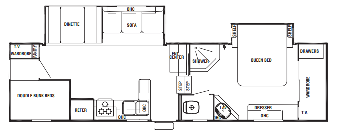 View 2008 Forest River Cedar Creek Silverback 31LBHBS complete specs and manufacturer brochures