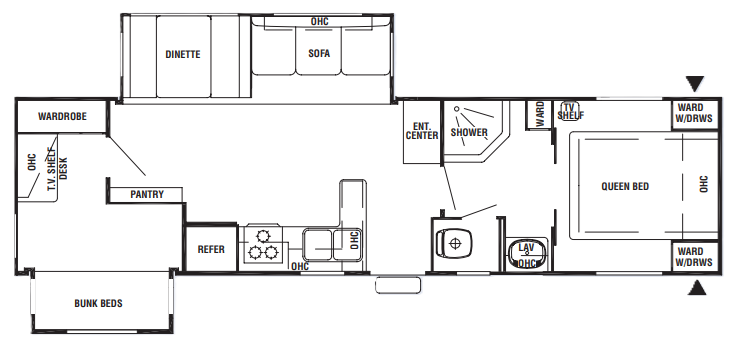 View 2008 Forest River Cedar Creek Silverback 32LBHDS complete specs and manufacturer brochures