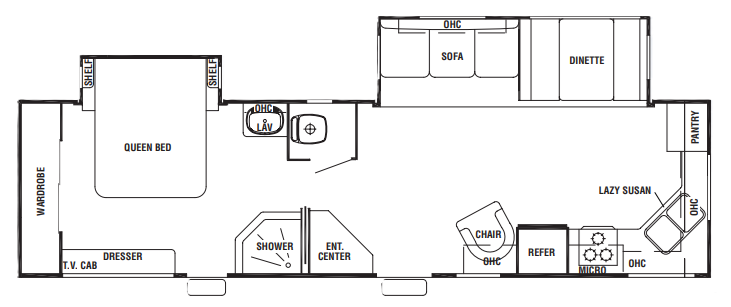 View 2008 Forest River Cedar Creek Silverback 32LFGBS complete specs and manufacturer brochures