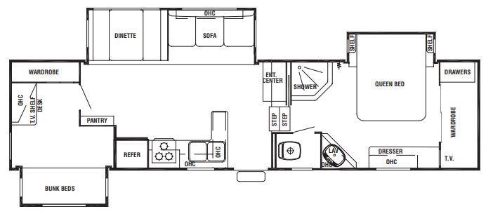 View 2008 Forest River Cedar Creek Silverback 33LBHTS complete specs and manufacturer brochures