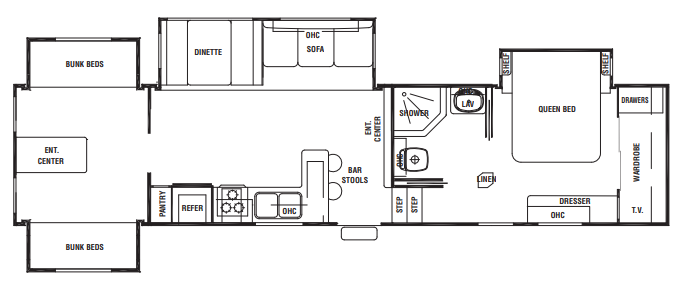 View 2008 Forest River Cedar Creek Silverback 35L4QB complete specs and manufacturer brochures
