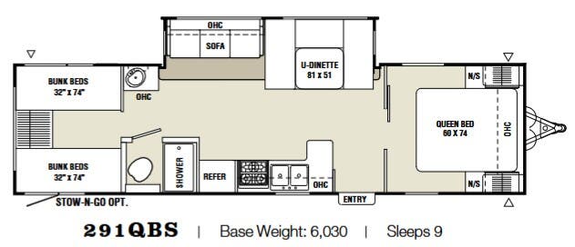 View 2009 Coachmen Captiva Ultra Lite 291QBS complete specs and manufacturer brochures