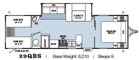View 2009 Coachmen Spirit of America 29QBS complete specs and manufacturer brochures