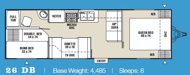 View 2009 Coachmen Spirit of America SE 26 DB complete specs and manufacturer brochures