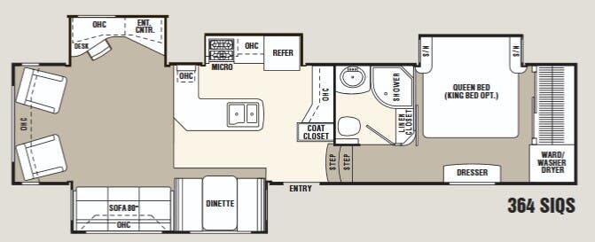View 2009 Coachmen Wyoming  364 SIQS complete specs and manufacturer brochures