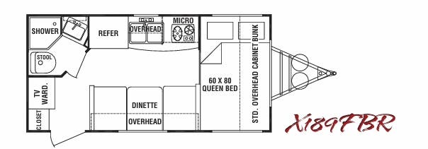 View 2009 Cruiser RV Fun Finder X X189FBR complete specs and manufacturer brochures