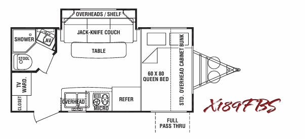 View 2009 Cruiser RV Fun Finder X X189FBS complete specs and manufacturer brochures