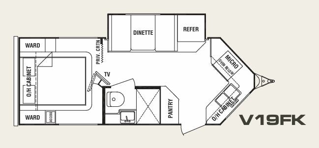 View 2009 Cruiser RV ViewFinder V19FK complete specs and manufacturer brochures