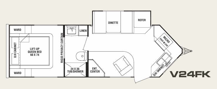 View 2009 Cruiser RV ViewFinder V24FK complete specs and manufacturer brochures