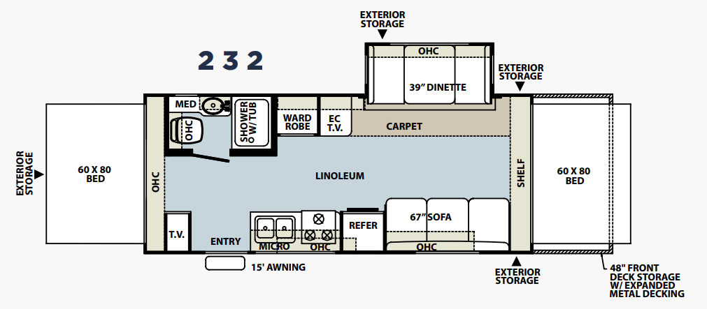 View 2009 Forest River Rockwood Roo 232 complete specs and manufacturer brochures