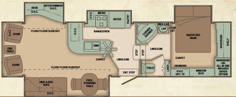 View 2010 Carriage Cameo 33CKQ complete specs and manufacturer brochures
