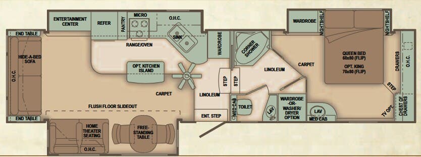 View 2010 Carriage Cameo 35FD3 complete specs and manufacturer brochures