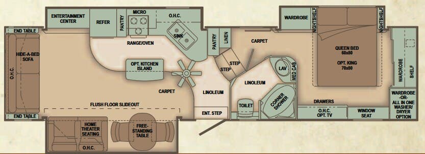 View 2010 Carriage Cameo 35SB3 complete specs and manufacturer brochures