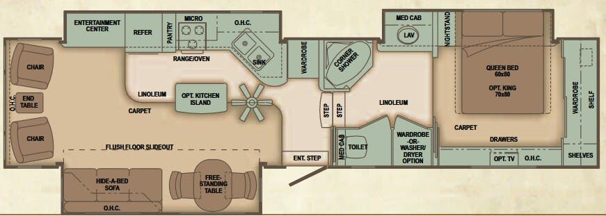 View 2010 Carriage Cameo 37KS3 complete specs and manufacturer brochures