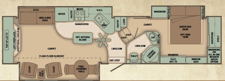 View 2010 Carriage Cameo 37RE3 complete specs and manufacturer brochures