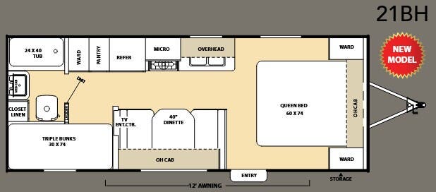 View 2010 Coachmen Catalina 21 BH complete specs and manufacturer brochures