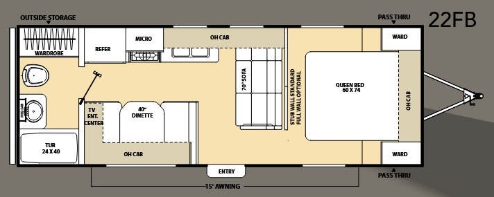 View 2010 Coachmen Catalina 22 FB complete specs and manufacturer brochures