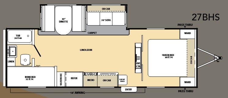 View 2010 Coachmen Catalina 27 BHS complete specs and manufacturer brochures