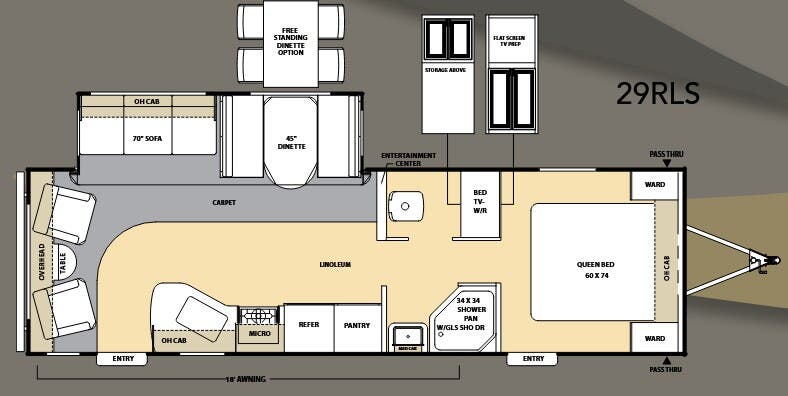 View 2010 Coachmen Catalina 29 RLS complete specs and manufacturer brochures
