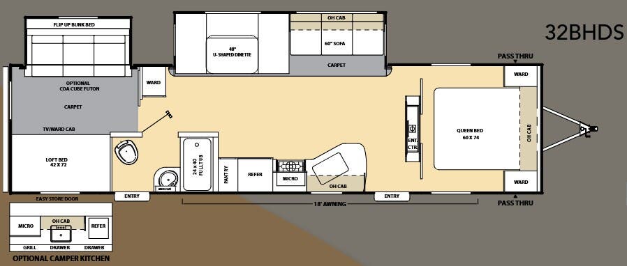 View 2010 Coachmen Catalina 32 BHDS complete specs and manufacturer brochures