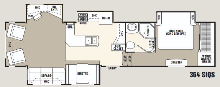View 2010 Coachmen Wyoming  364 SIQS complete specs and manufacturer brochures