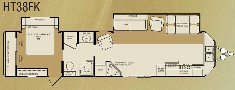 View 2010 CrossRoads Hampton HT38FK complete specs and manufacturer brochures