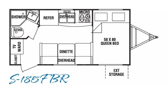 View 2010 Cruiser RV Shadow Cruiser 185FBR complete specs and manufacturer brochures