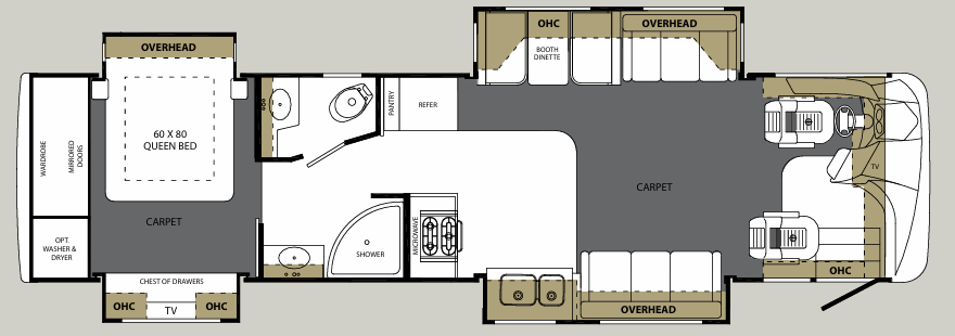 View 2010 Forest River Berkshire 360 QS complete specs and manufacturer brochures