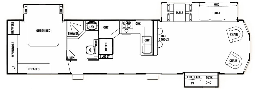 View 2010 Forest River Cedar Creek Cottage 40CFL complete specs and manufacturer brochures
