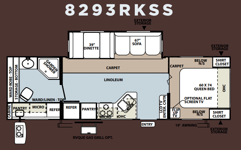 View 2010 Forest River Rockwood Signature Ultra Lite 8293RKBS complete specs and manufacturer brochures
