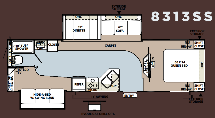 View 2010 Forest River Rockwood Signature Ultra Lite 8313SS complete specs and manufacturer brochures