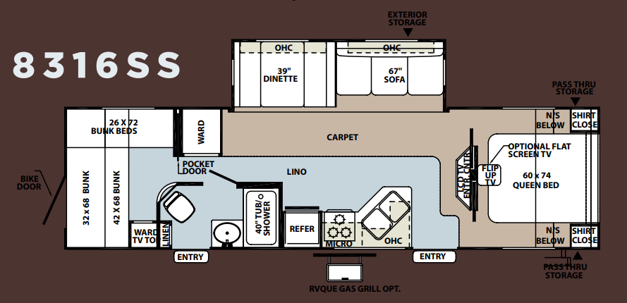 View 2010 Forest River Rockwood Signature Ultra Lite 8316SS complete specs and manufacturer brochures