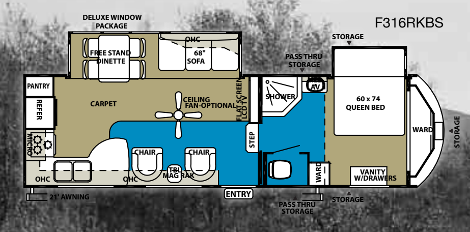 View 2010 Forest River Wildwood Heritage Glen 316RKBS complete specs and manufacturer brochures