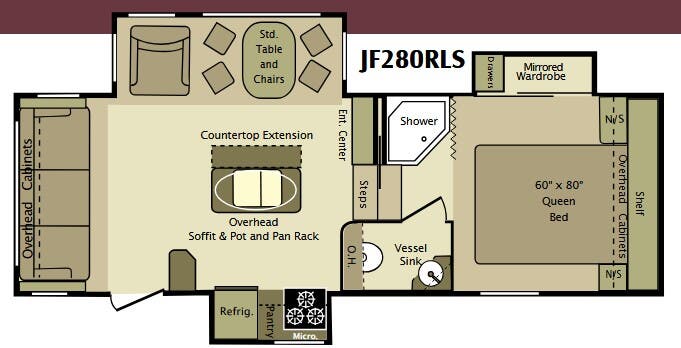 View 2010 Highland Ridge Open Range Journeyer JF280RLS complete specs and manufacturer brochures