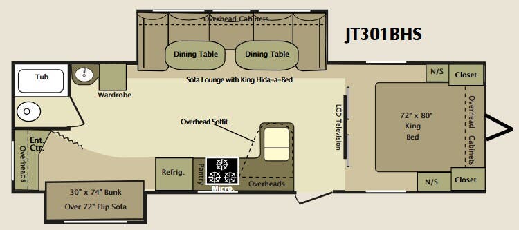 View 2010 Highland Ridge Open Range Journeyer JT301BHS complete specs and manufacturer brochures
