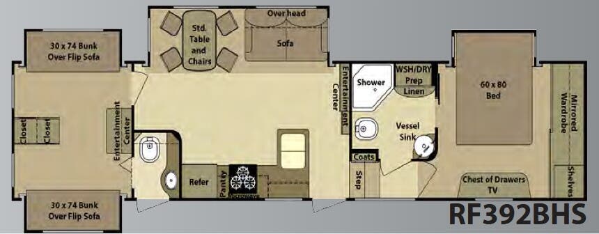 View 2010 Highland Ridge Open Range Roamer RF392BHS complete specs and manufacturer brochures