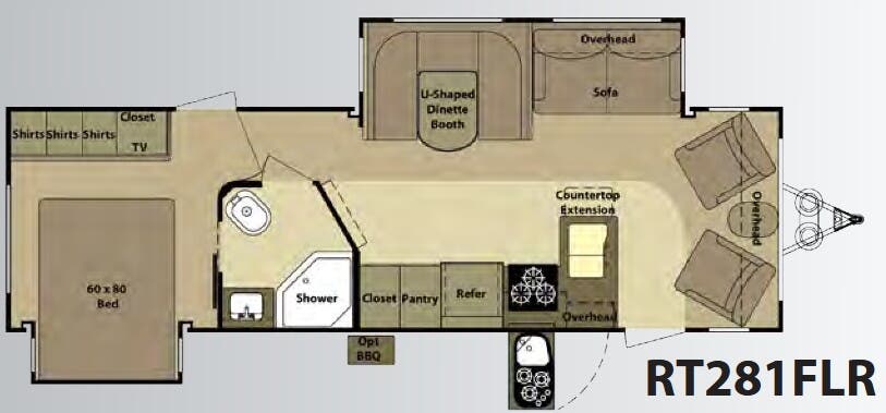 View 2010 Highland Ridge Open Range Roamer RT281FLR complete specs and manufacturer brochures