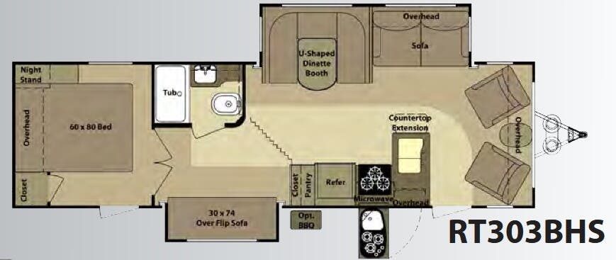 View 2010 Highland Ridge Open Range Roamer RT303BHS complete specs and manufacturer brochures