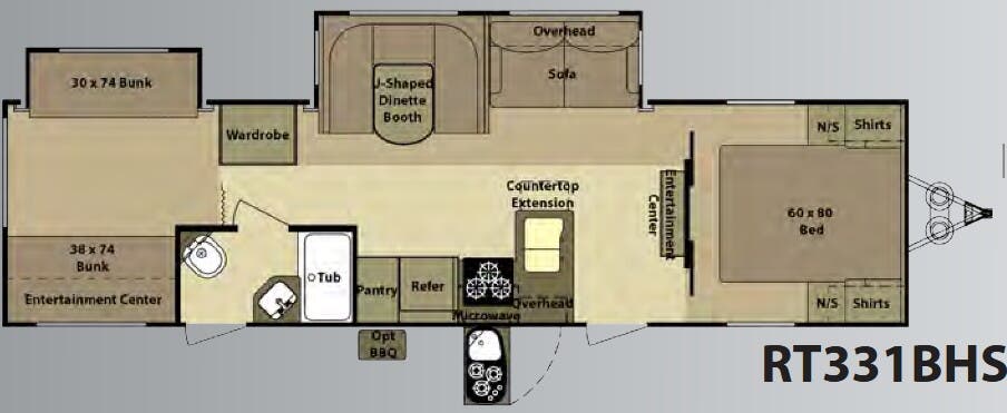 View 2010 Highland Ridge Open Range Roamer RT331BHS complete specs and manufacturer brochures
