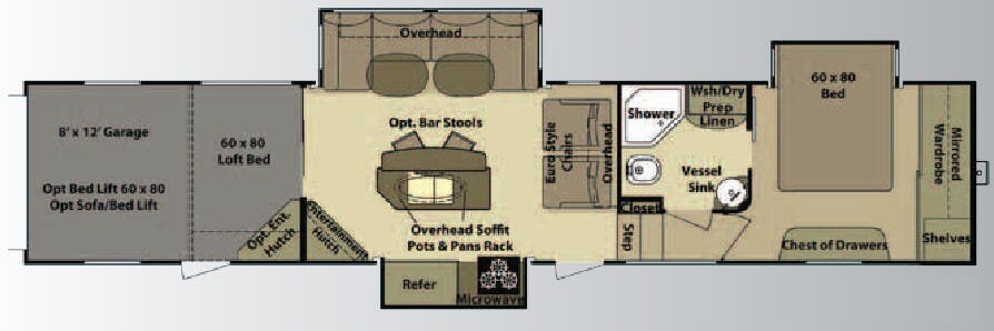 View 2010 Highland Ridge Open Range Rolling Thunder H397RGR complete specs and manufacturer brochures