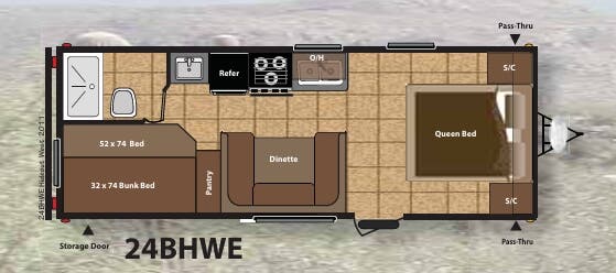 View 2010 Keystone Hideout 24BHWE complete specs and manufacturer brochures