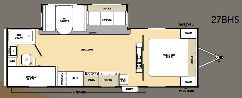 View 2011 Coachmen Catalina 27 BHS complete specs and manufacturer brochures