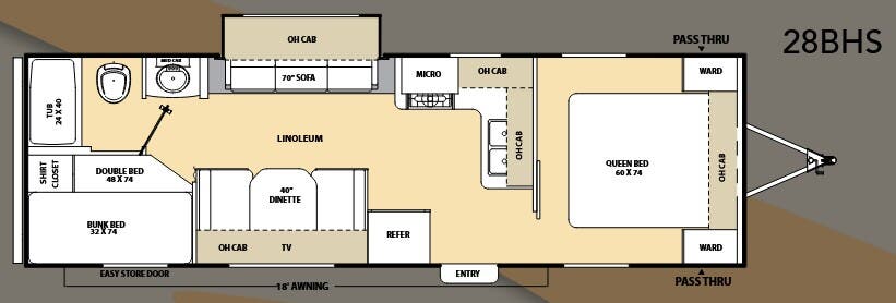 View 2011 Coachmen Catalina 28 BHS complete specs and manufacturer brochures