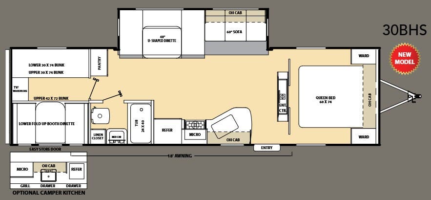 View 2011 Coachmen Catalina 30 BHS complete specs and manufacturer brochures
