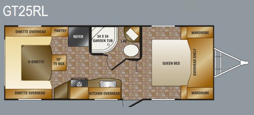 View 2011 CrossRoads Slingshot GT25RL complete specs and manufacturer brochures