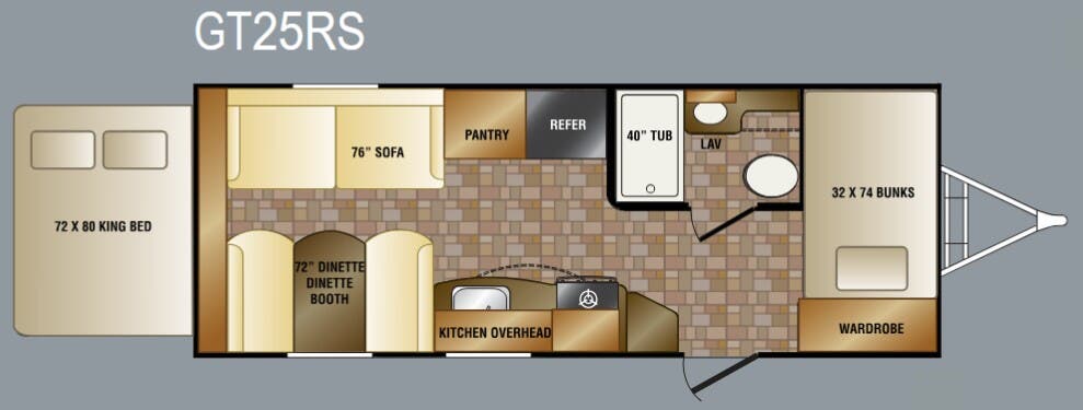 View 2011 CrossRoads Slingshot GT25RS complete specs and manufacturer brochures